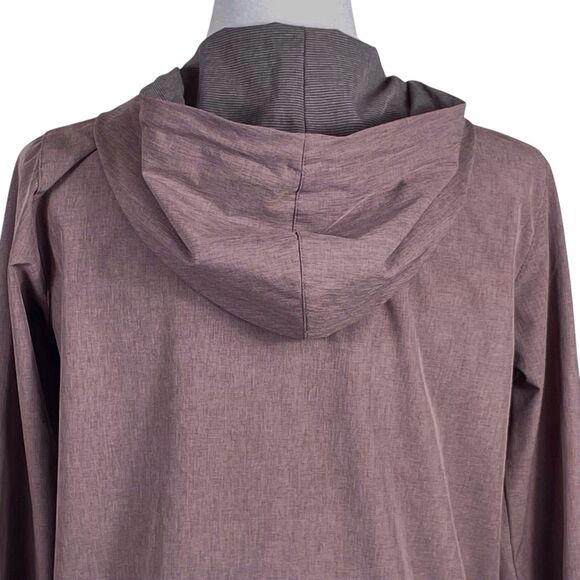 VUORI Women's Outdoor Trainer Shell Jacket Size XS Hooded Full Zip Brown # VW501 - Picture 15 of 16